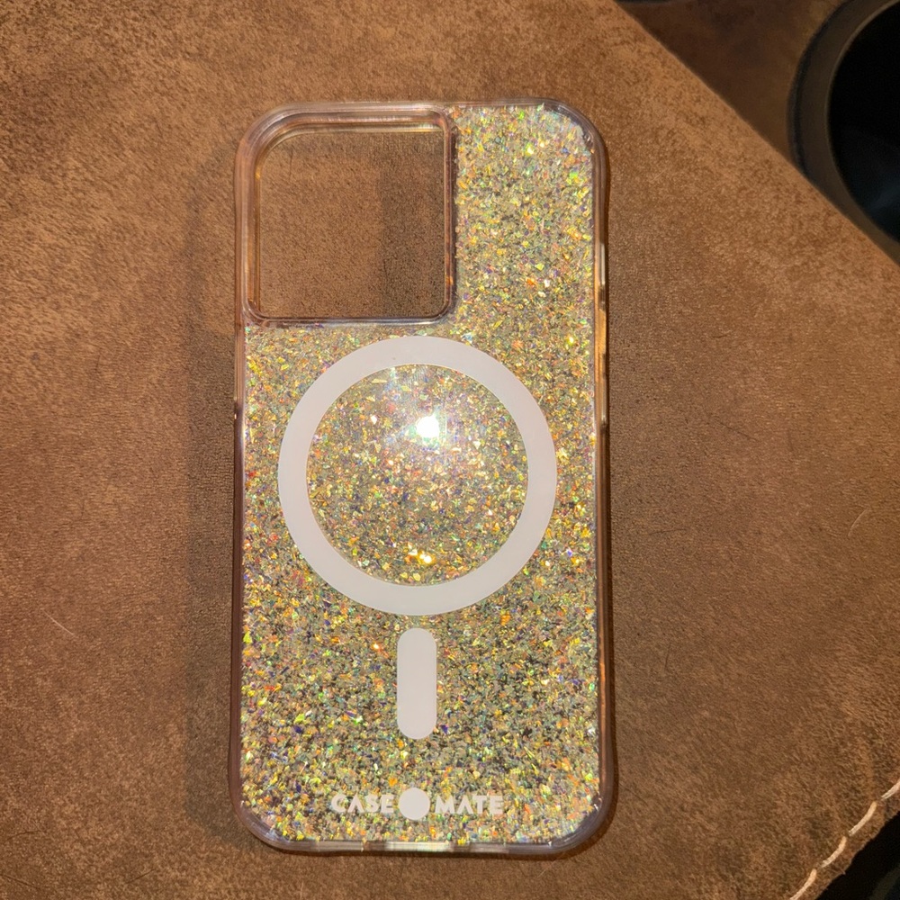 Case-Mate Glitter Phone Case - Silver